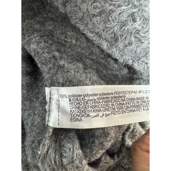 Zara Textured Urban Oversized Bomber Jacket Big Pocket Size M/L In Marl Gray - Picture 16 of 16